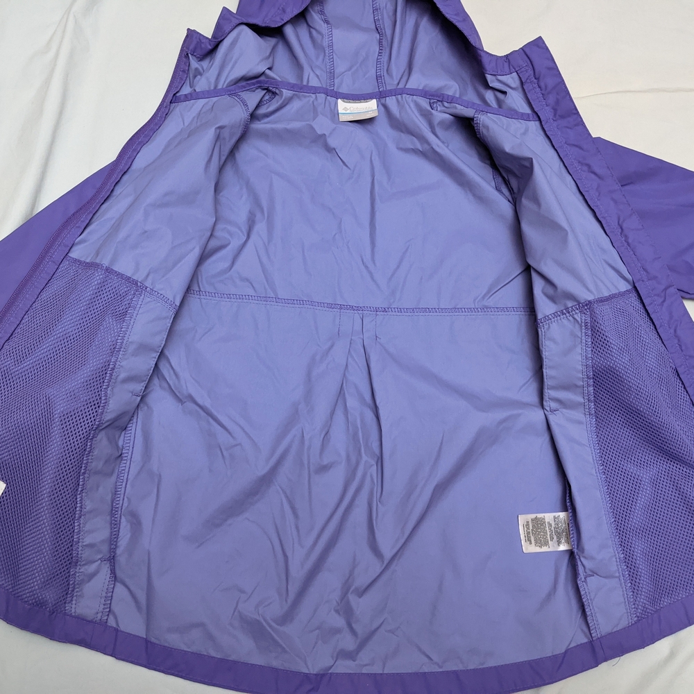 Like New Columbia Girls Rain Jacket Size M 10-12 - Picture 9 of 11